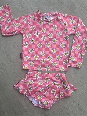 Dot Australia Long Sleeve Two-Piece Rashguard Swimsuit